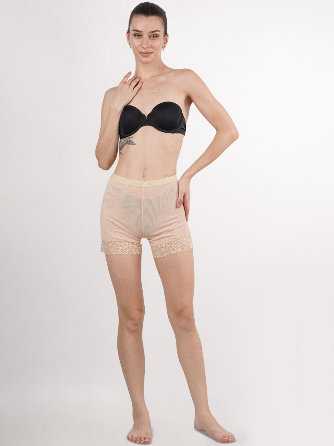 OGIMI- Ohh Give me Self-Design Padded Brief Skin lace padded panty