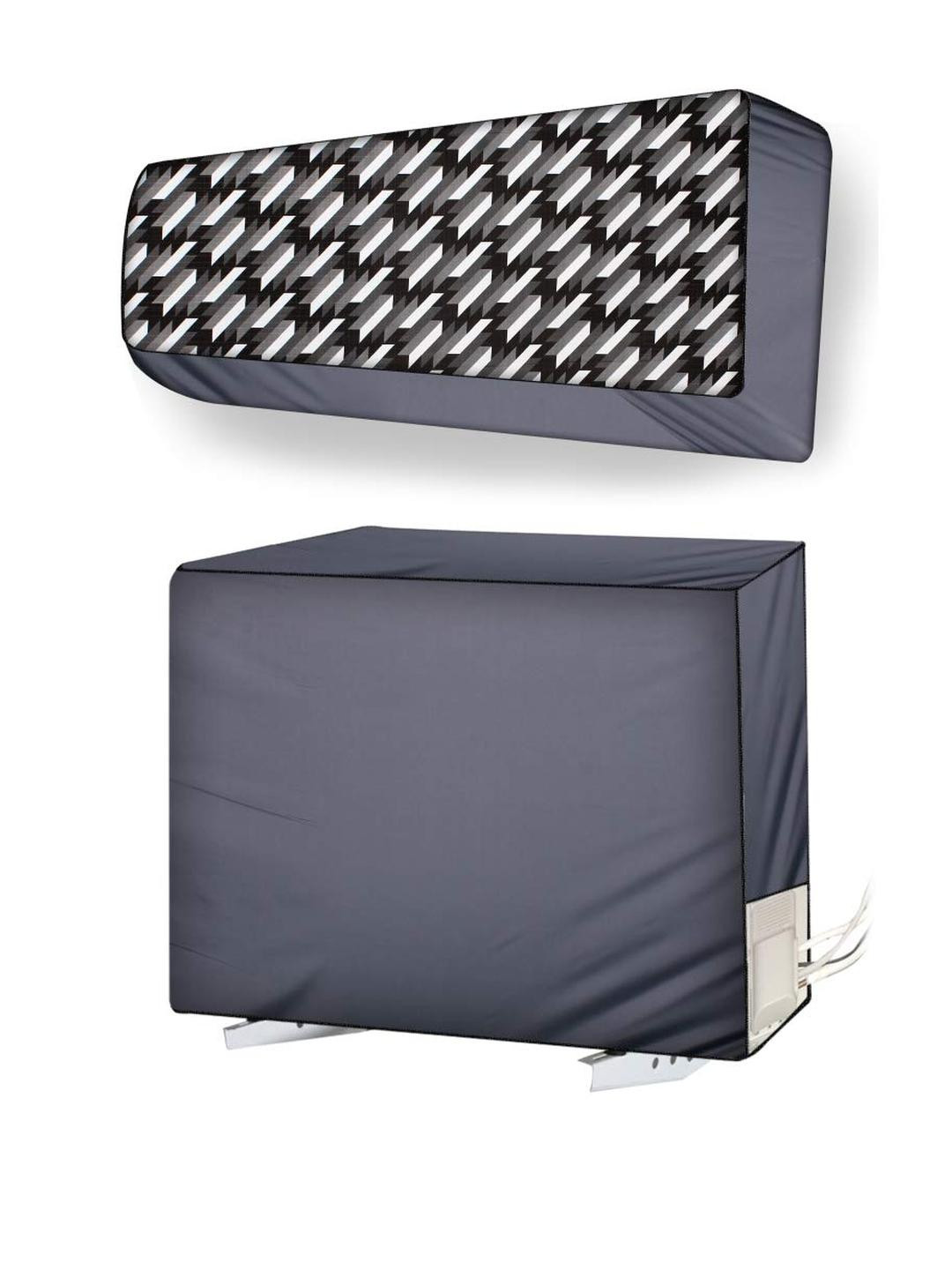 The Furnishing Tree Split AC cover for indoor and outdoor unit of 2 ton waterproof and dustproof Gr