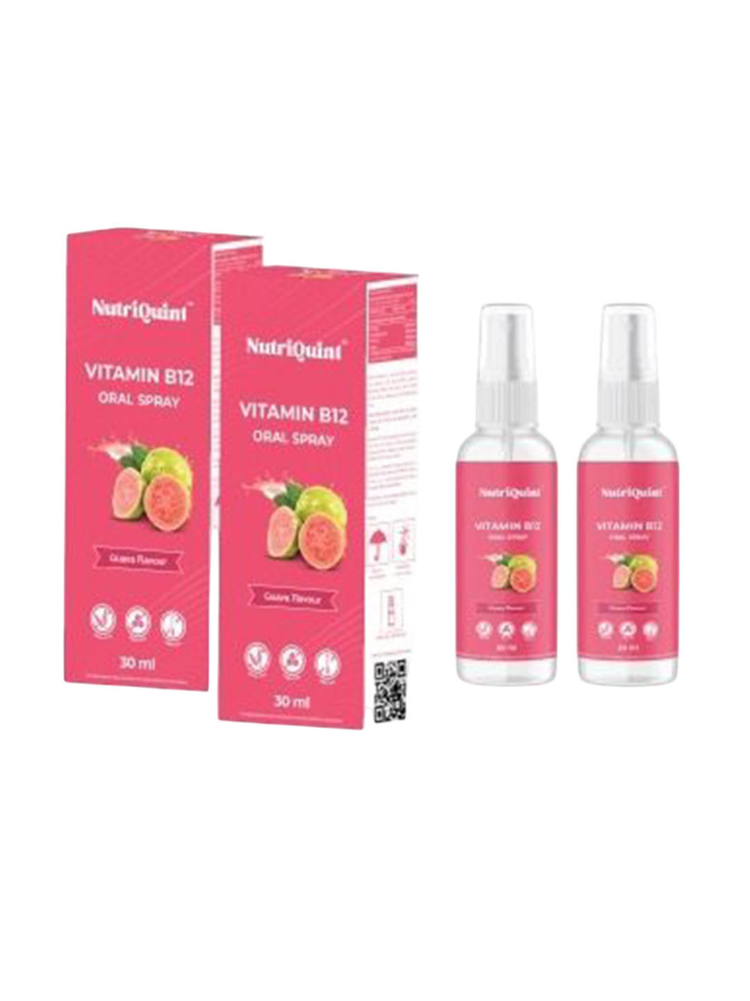 NutriQuint Set Of 2 Vitamin B12 Oral Spray - 30 ml Each