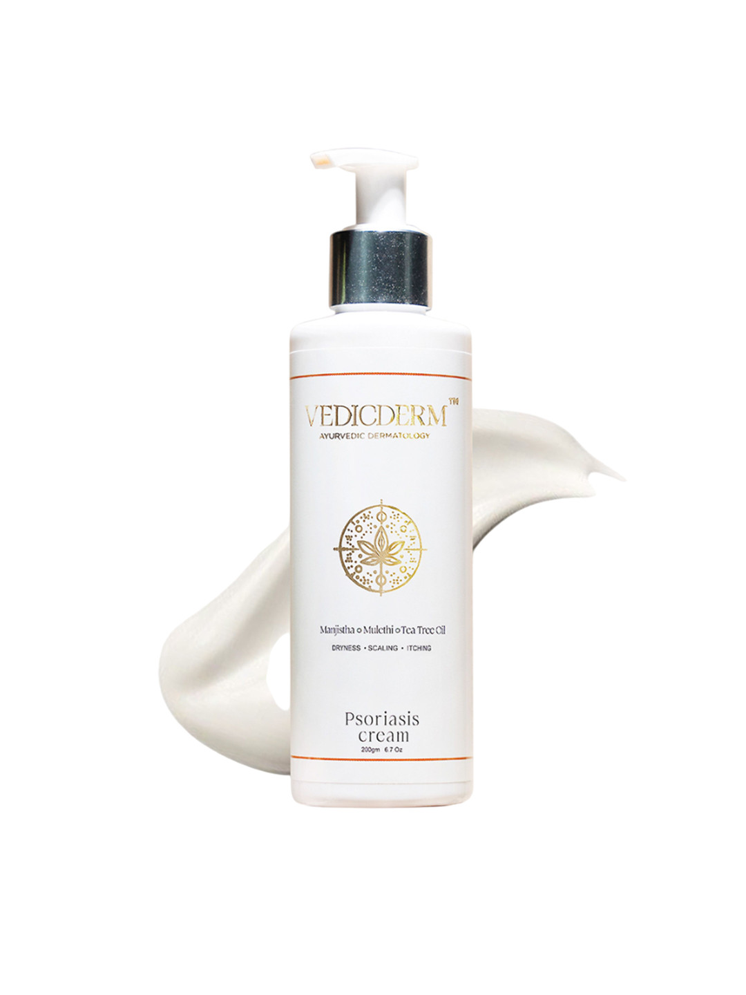 VEDICDERM Psoriasis Body Cream With 2% Bakuchi Extract- 200 ml