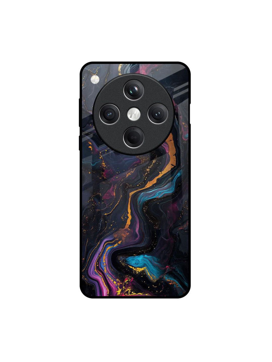 QRIOH Unisex Oppo Find X8 5G Abstract Aura Impact Resistant Glass Back Case