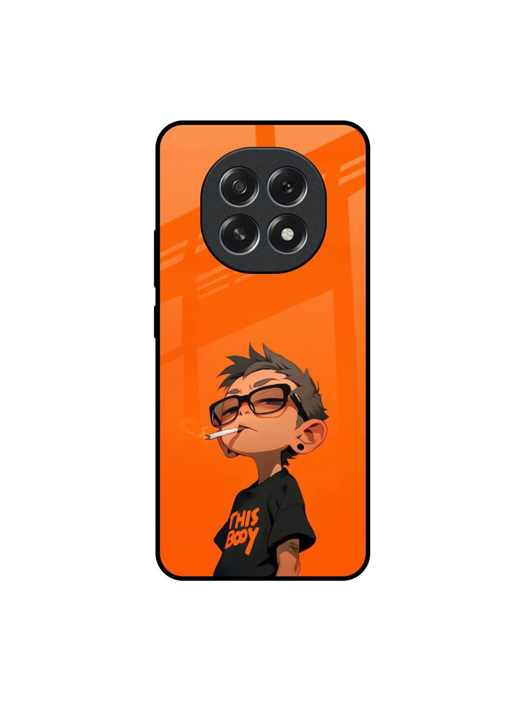 QRIOH Quirky Printed Oppo F29 Pro 5G Rebel Kid Glass Back Case Mobile Accessories