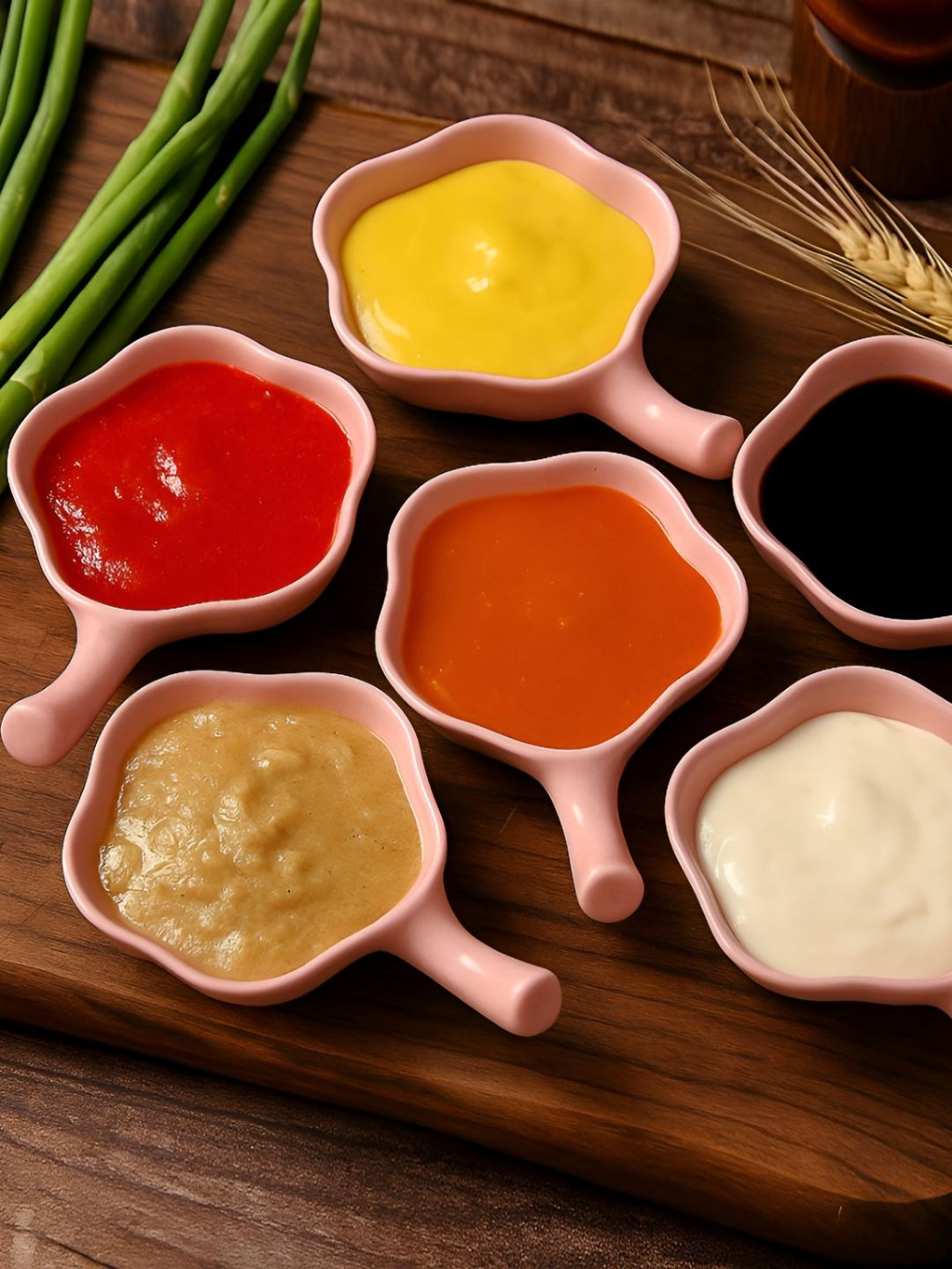 Baskety Pink 6 Pieces Plastic Plates