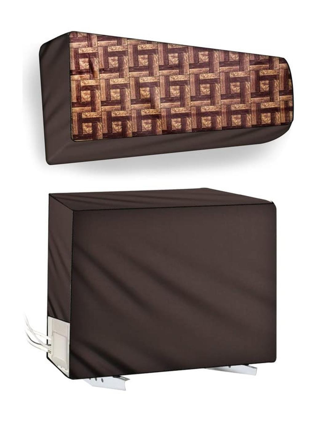 The Furnishing Tree Split AC Cover Set of Indoor and Outdoor Unit Used for 1 Ton LG PS-Q13YNZE Bask