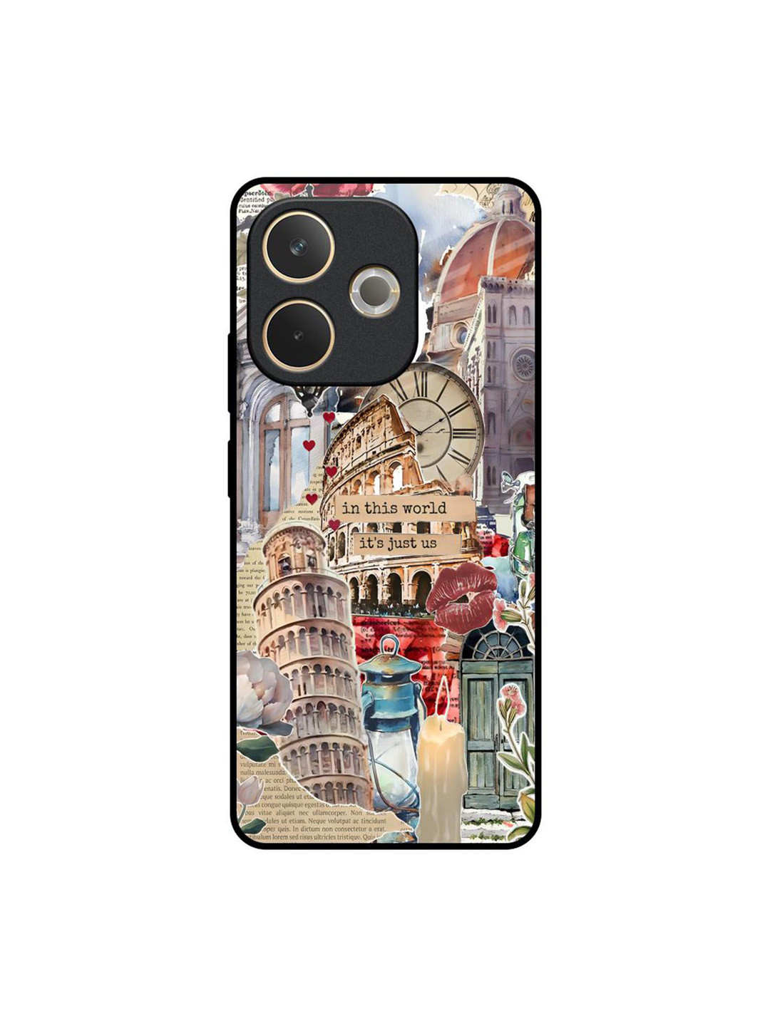 QRIOH Unisex Oppo A5 Pro 5G Italian Vibes Impact Resistant Glass Back Case