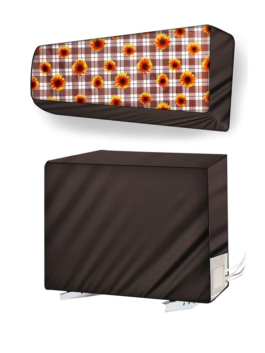 The Furnishing Tree Split AC cover for indoor and outdoor unit of 1 ton waterproof and dustproof Br