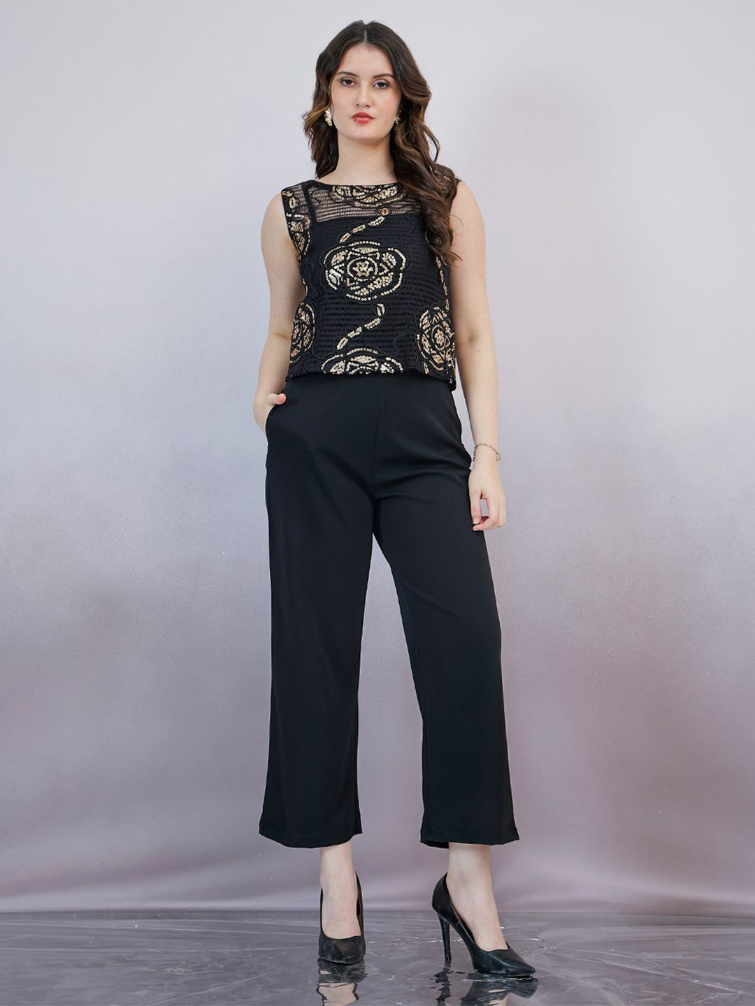 Shally Bhasin by Athena Women Embellished Basic Jumpsuit