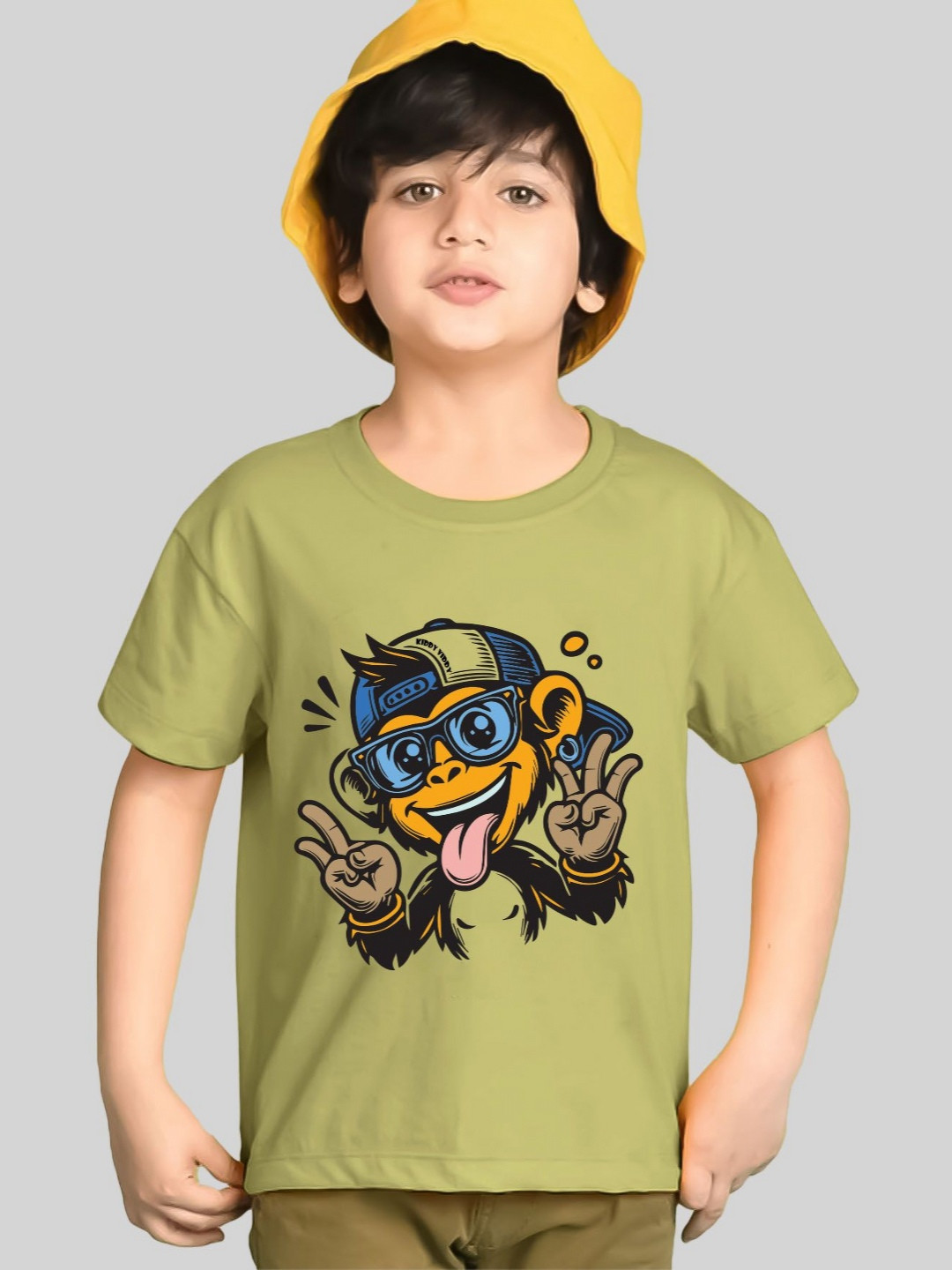 Kiddy Viddy Boys Graphic Printed Round Neck T-shirt