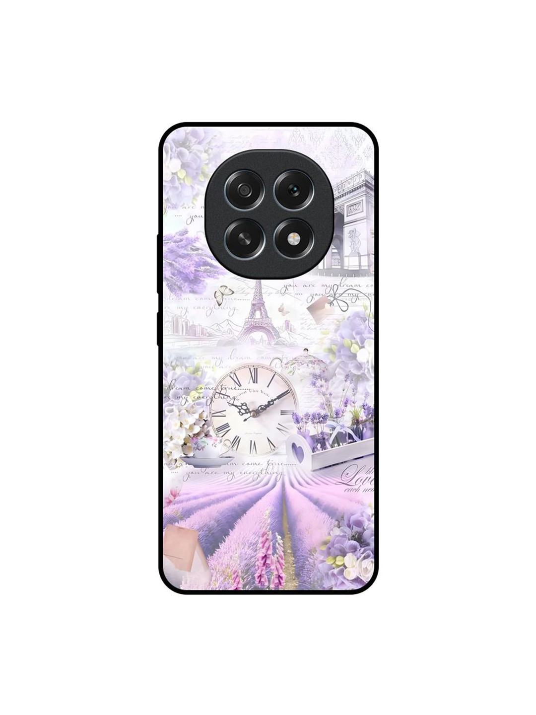 QRIOH Typography Printed Oppo F29 5G Vintage Time Glass Back Case Mobile Accessories