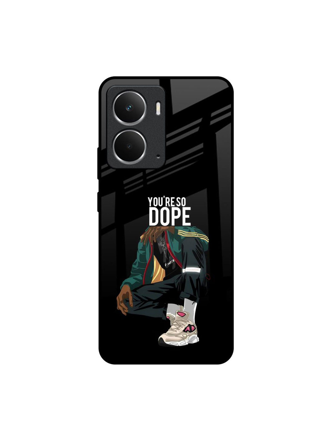 QRIOH Unisex Realme P3 5G Dope Person Impact Resistant Glass Back Case