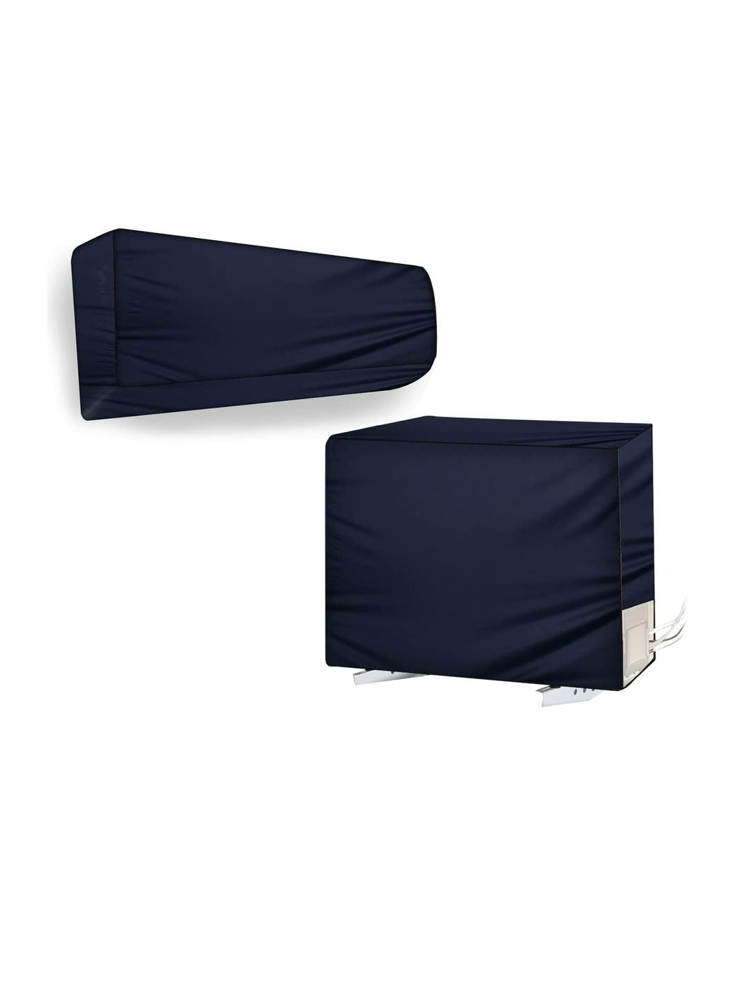 The Furnishing Tree Split AC Cover for Indoor and Outdoor units of 1.5 Ton waterproof Blue Colour