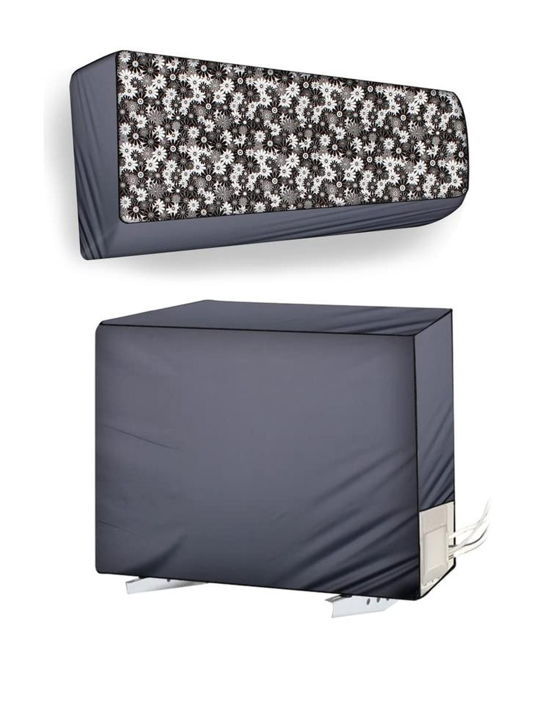 The Furnishing Tree Split AC Cover Set of Indoor and Outdoor Unit Used for 1.5 Ton LG PS-Q18ZNVE Fl