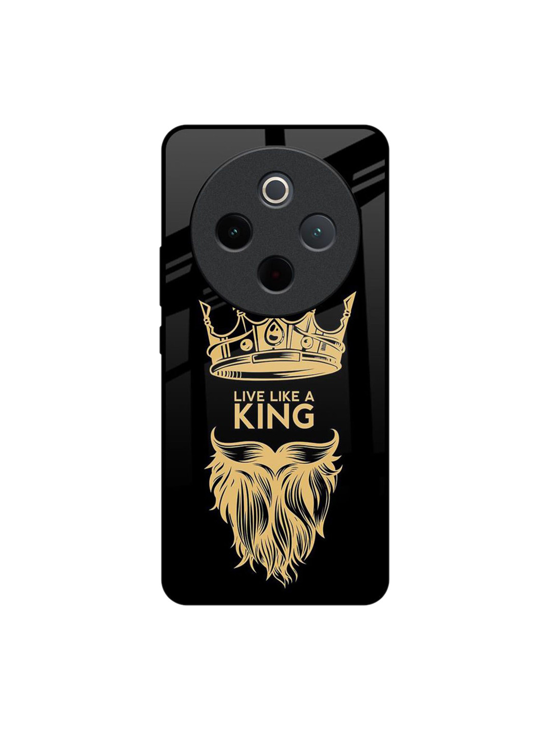 QRIOH Unisex Vivo T4 5G King Life Impact Resistant Glass Back Case