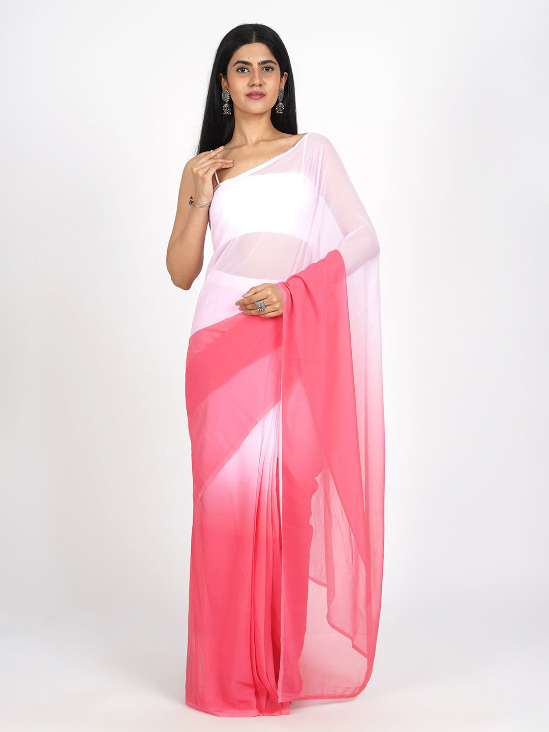 Kaizen TEXO FAB Ombre Pure Georgette Saree