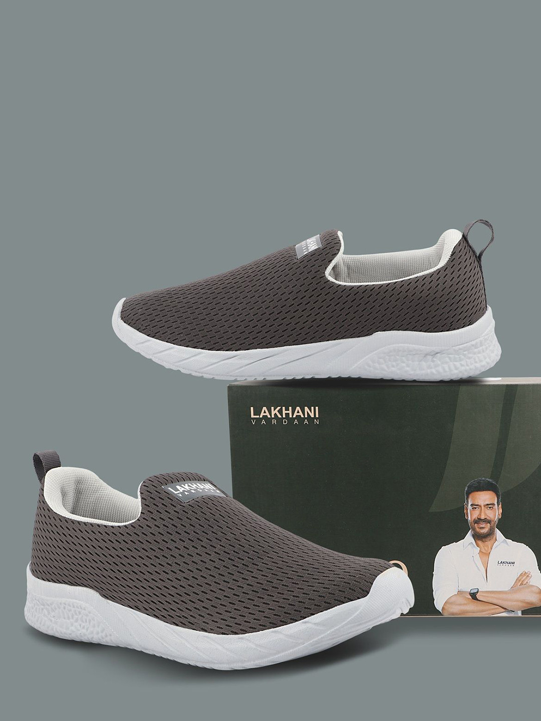 Lakhani Vardaan Men Woven Design Slip-On Sneakers