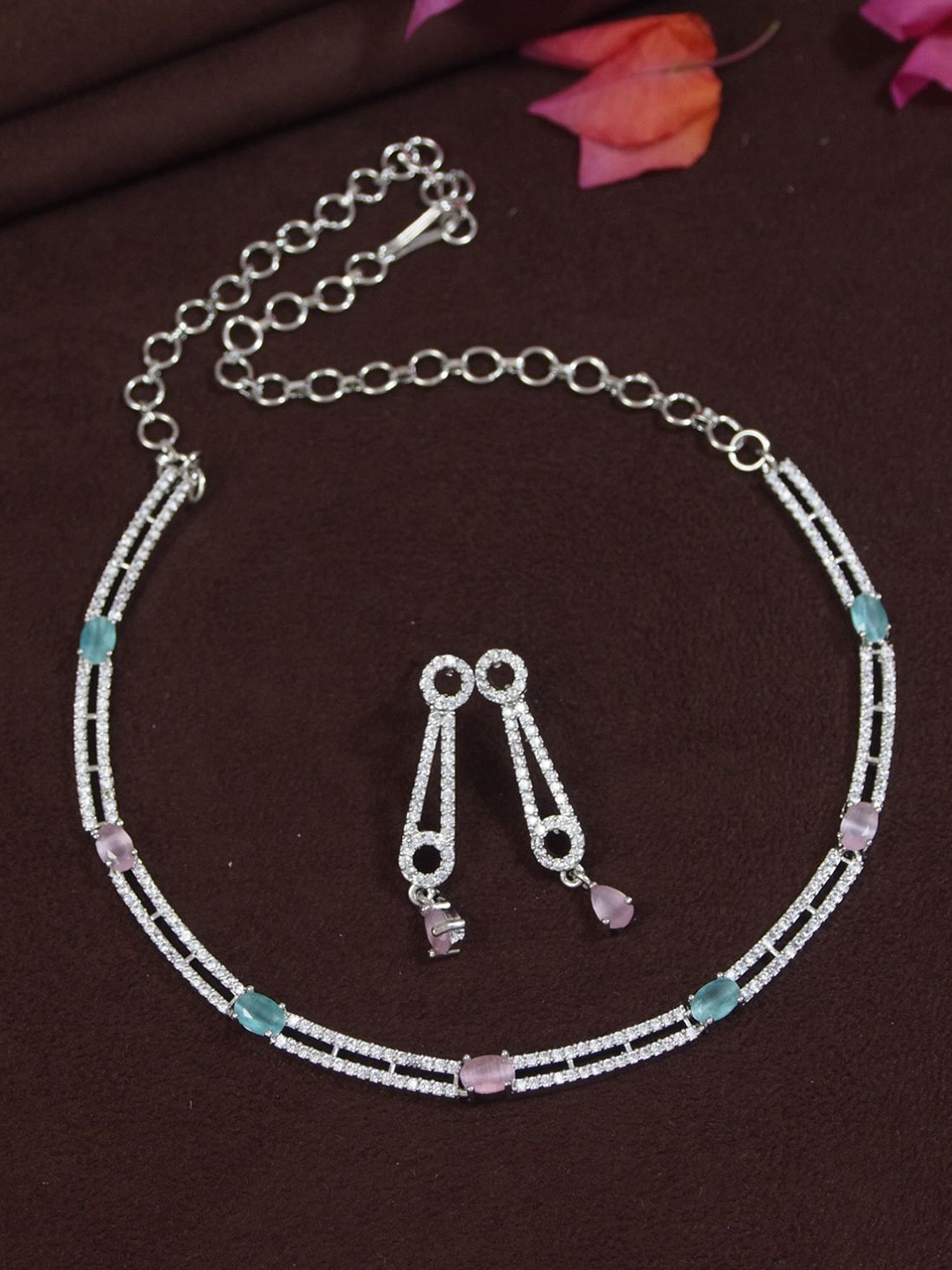SGA FASHION Silver Plated Jewellary Set