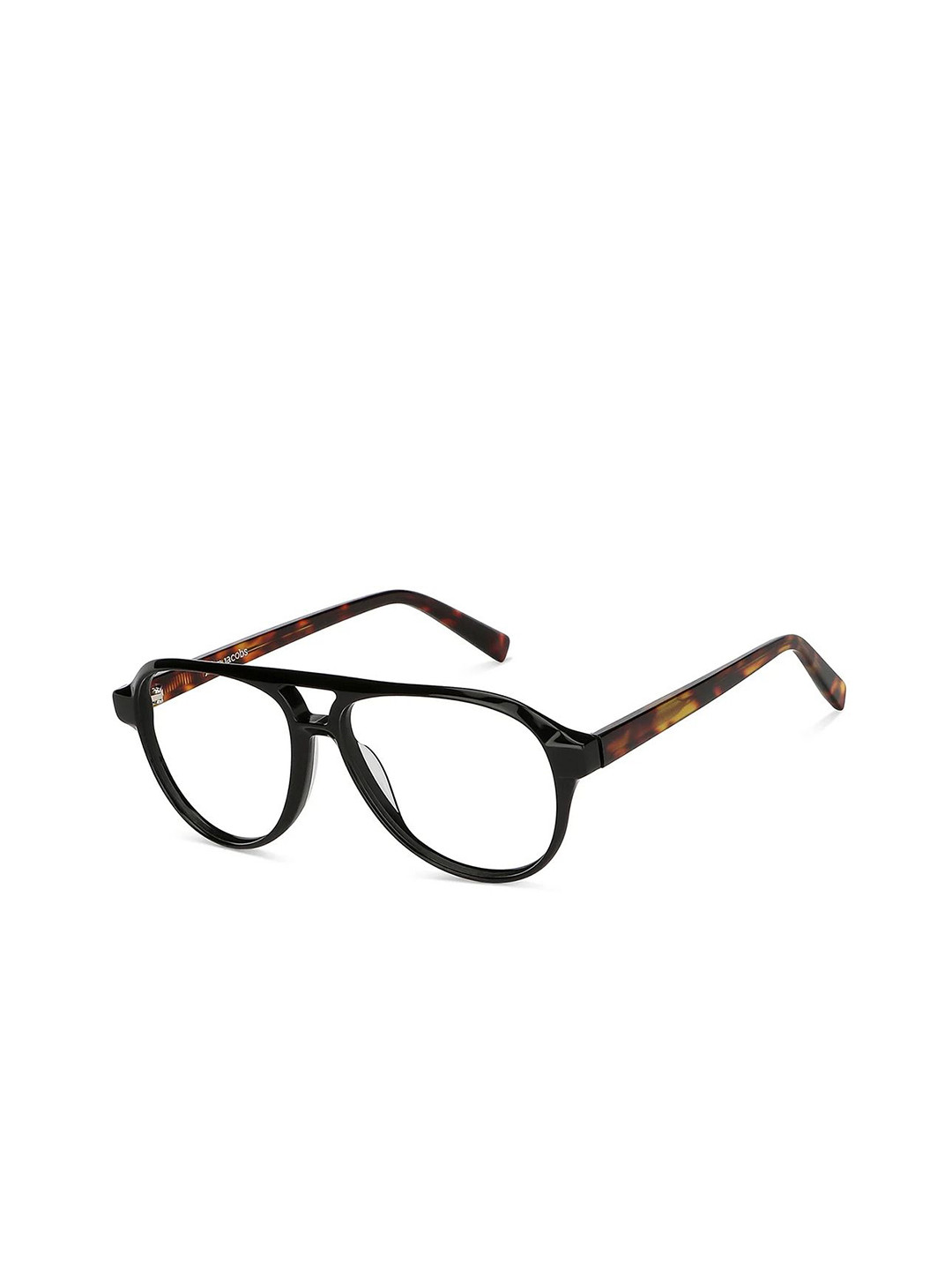 John Jacobs Unisex Tortoise Shell Full Rim Aviator Frames