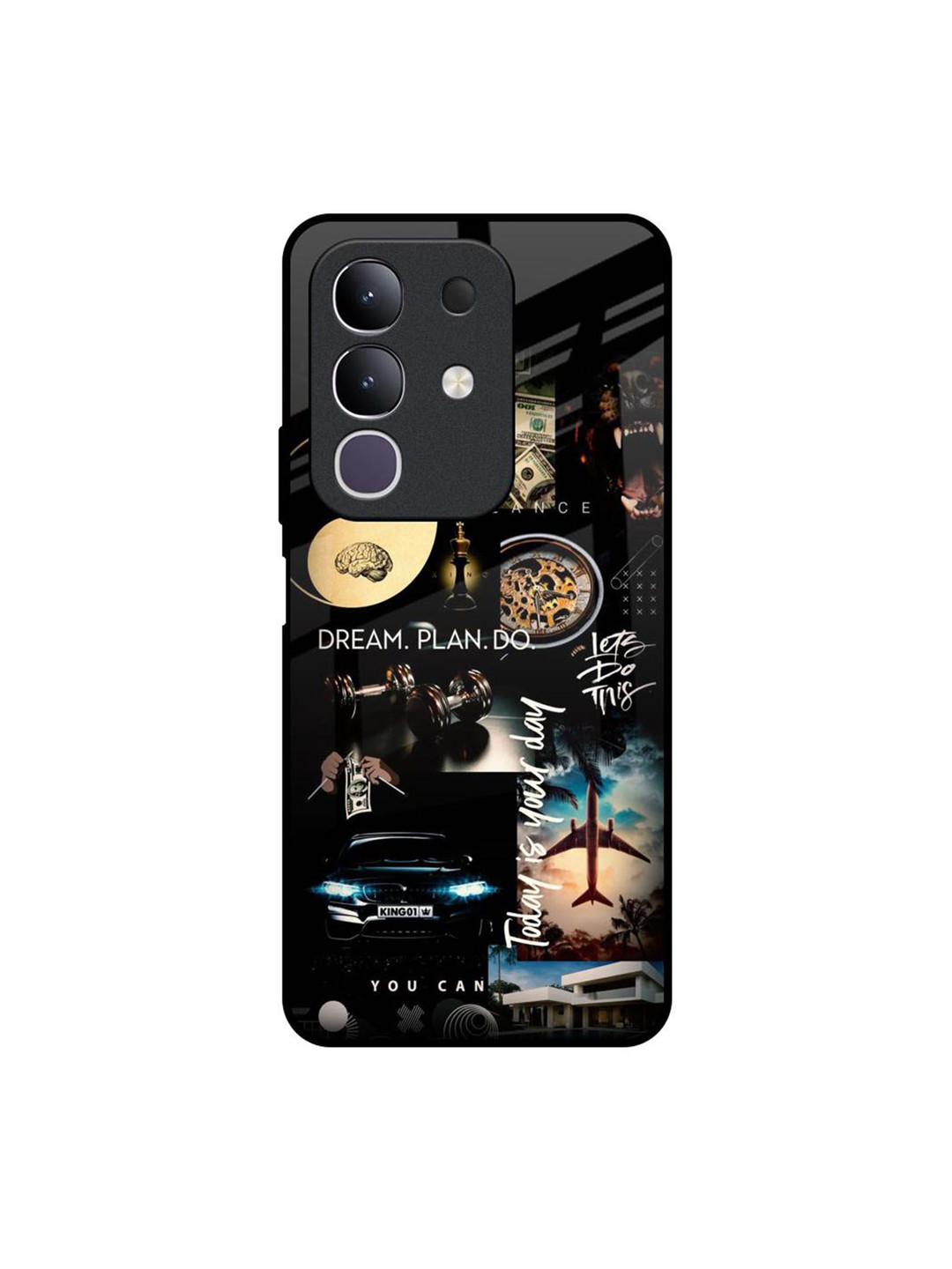 QRIOH Unisex Vivo T4x 5G Visionary Cycle Impact Resistant Glass Back Case