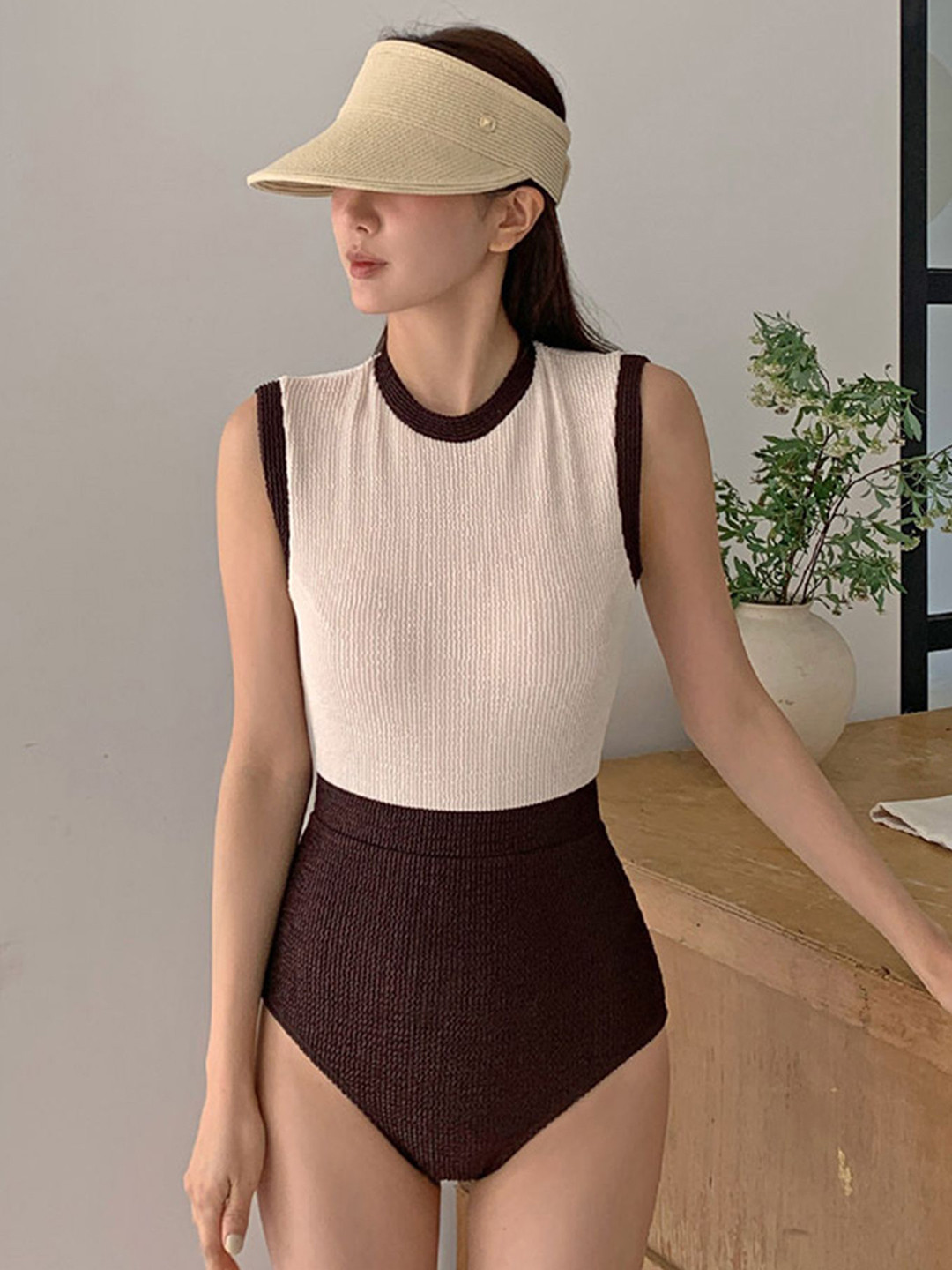 LULU & SKY Colour Blocked Bodysuit