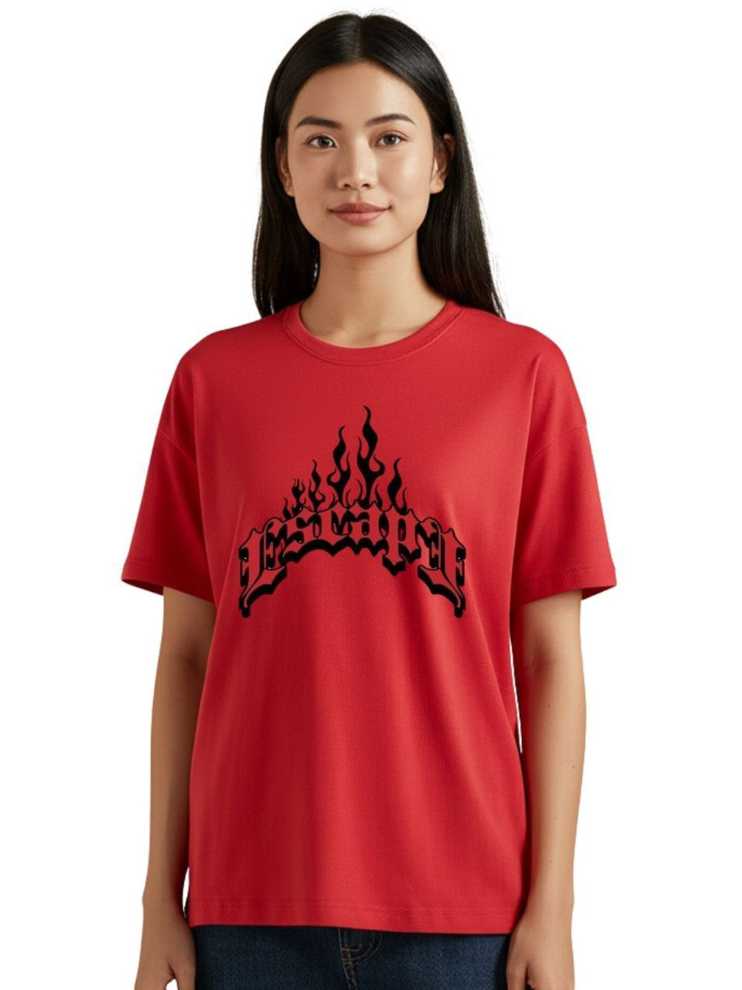 PULP Unisex Escape Typography Printed Round Neck Pure Cotton T-Shirt