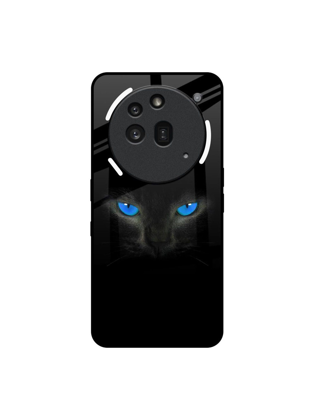 QRIOH Unisex Nothing Phone 3a Pro Blue Eyes Impact Resistant Glass Back Case