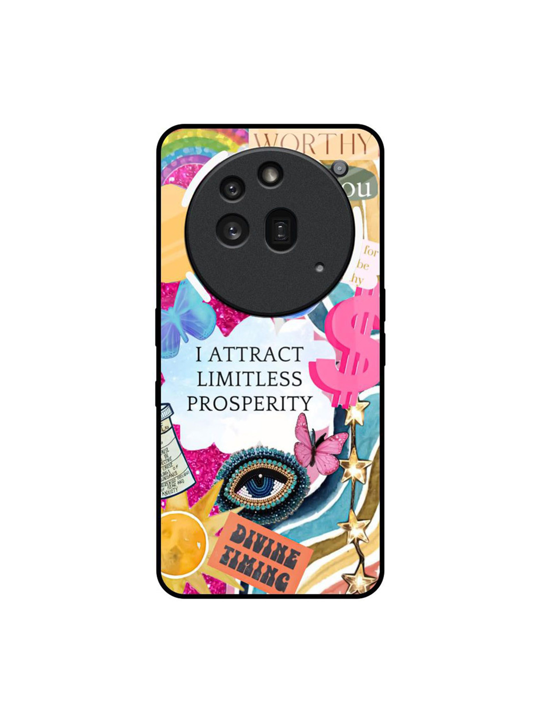 QRIOH Unisex Nothing Phone 3a Pro Inner Strength Impact Resistant Glass Back Case