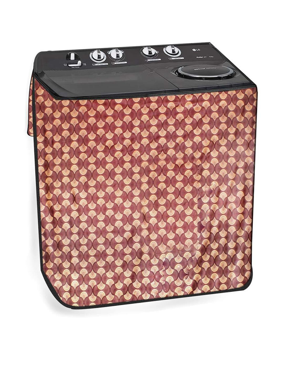 The Furnishing Tree Washing Machine Cover Counterchange Pattern Brick Compatible for Whirlpool 8.5K