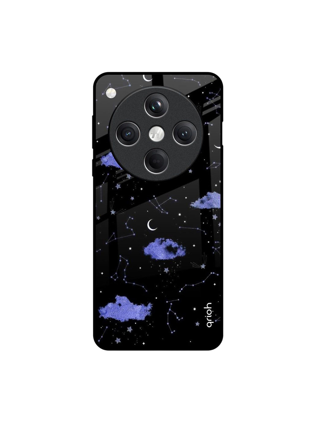 QRIOH Constellations Printed Oppo Find X8 5G Glass Back Case Mobile Accessories