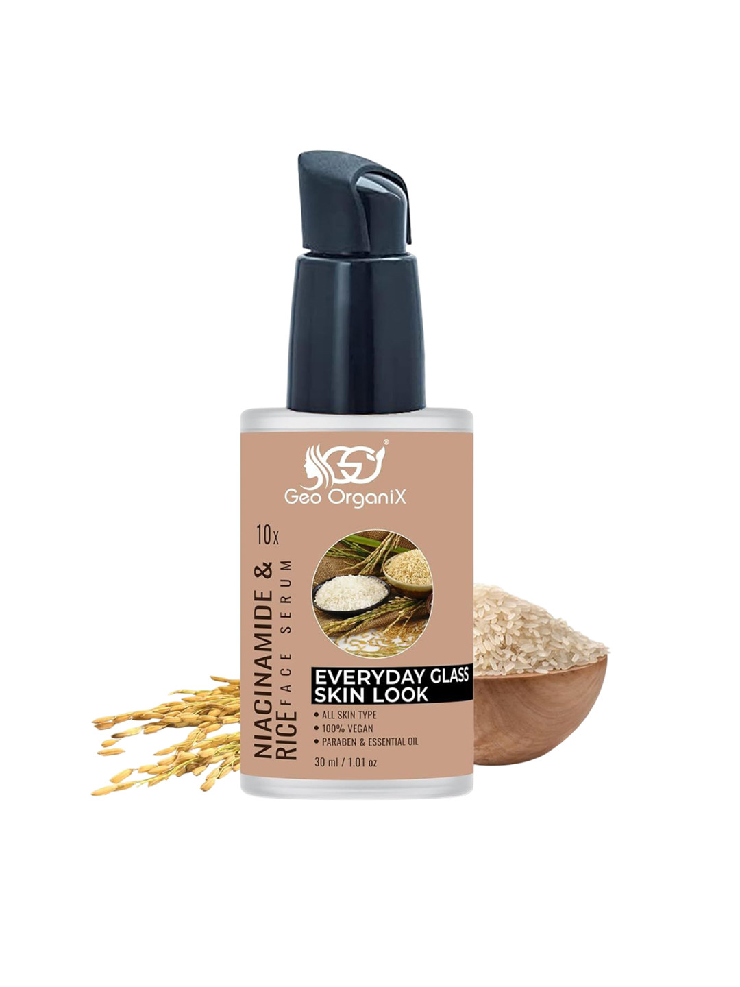 Geo OrganiX Niacinamide & Rice Face serum - 30 ml
