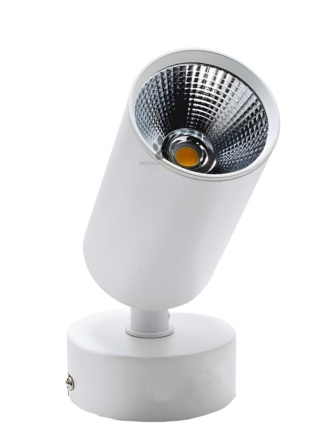 Mufasa White Cylinder Installation Required Wall Lamp