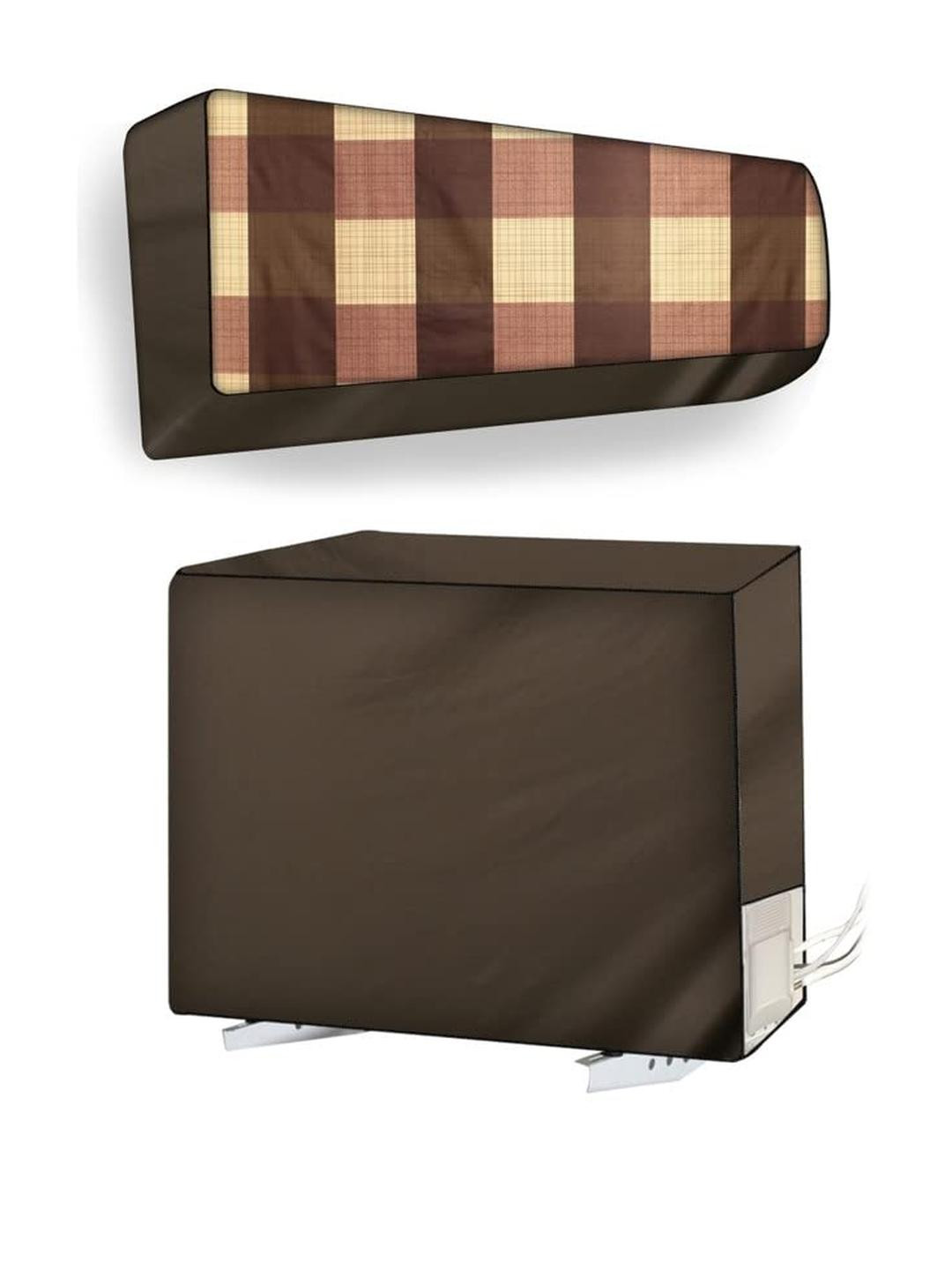 The Furnishing Tree Split AC Cover Set of Indoor and Outdoor Unit Used for 1 Ton LG PS-Q13SWZF Ging