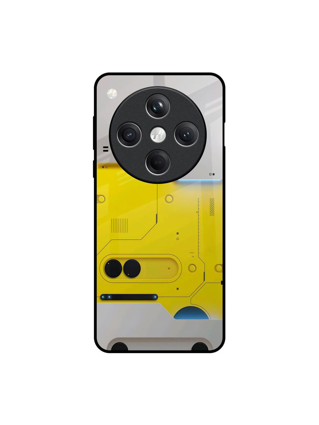 QRIOH Quirky Printed Oppo Find X8 5G Necro ShellGlass Back Case Mobile Accessories