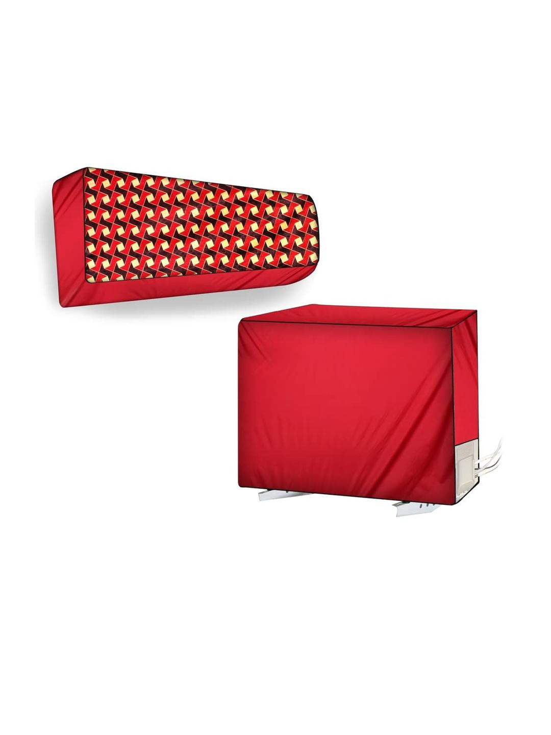 The Furnishing Tree Split AC Cover Set of Indoor and Outdoor Unit Used for 1 Ton VOLTAS 123 DZX Fri