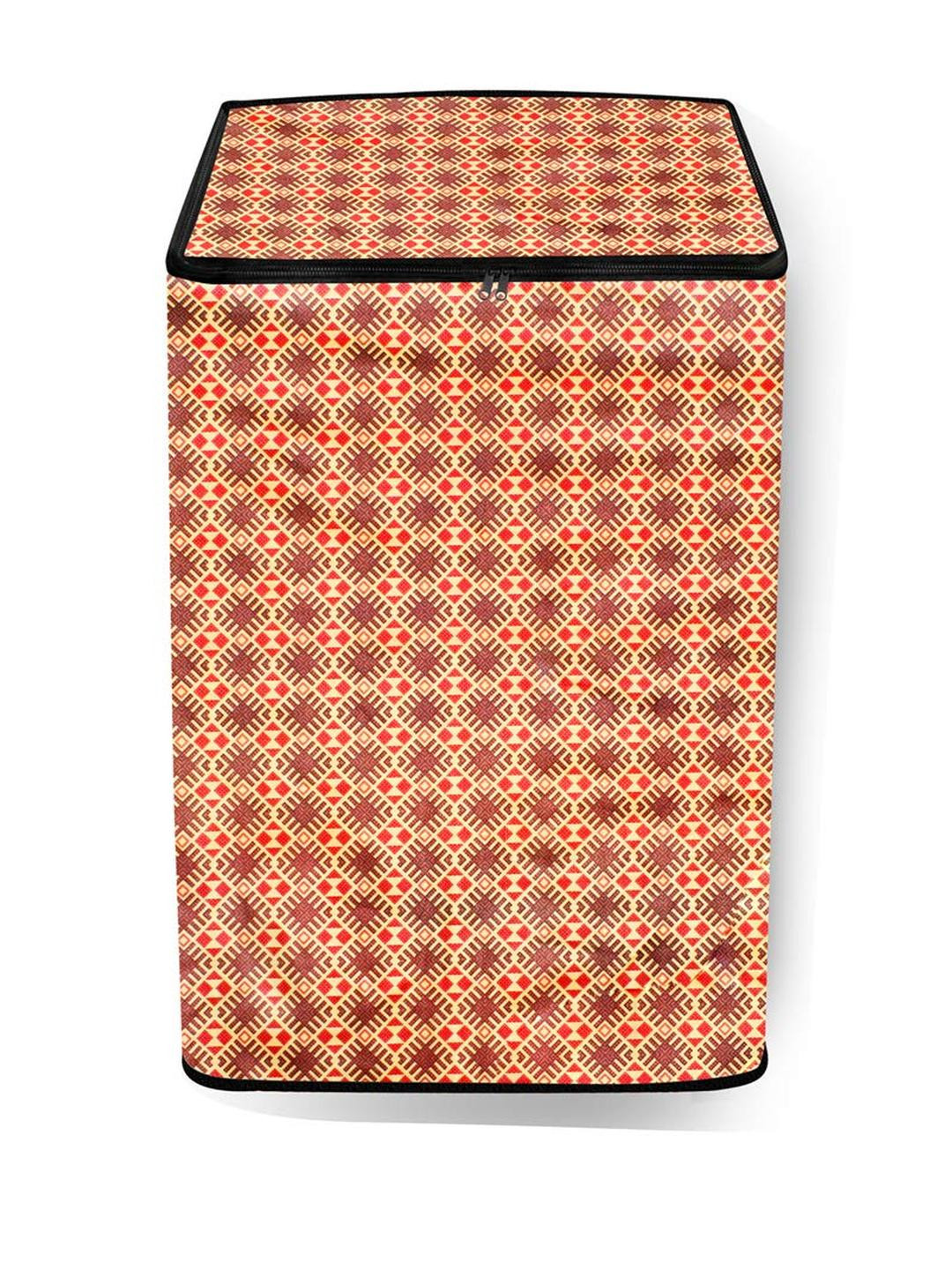 The Furnishing Tree Washing Machine Cover Surface Pattern Brown Compatible for Whirlpool 6.5 Kg Ful