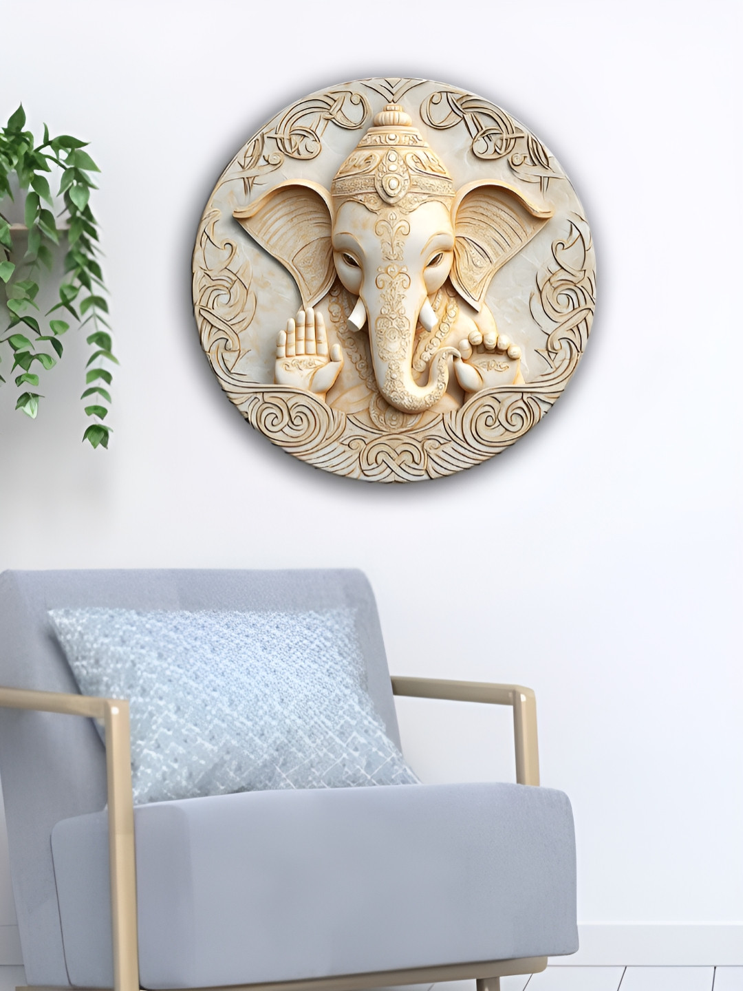 OLIVE TREE hanging wall art Wood Ethnic Motifs Matte Hall Spiritual Wall Decor-15In