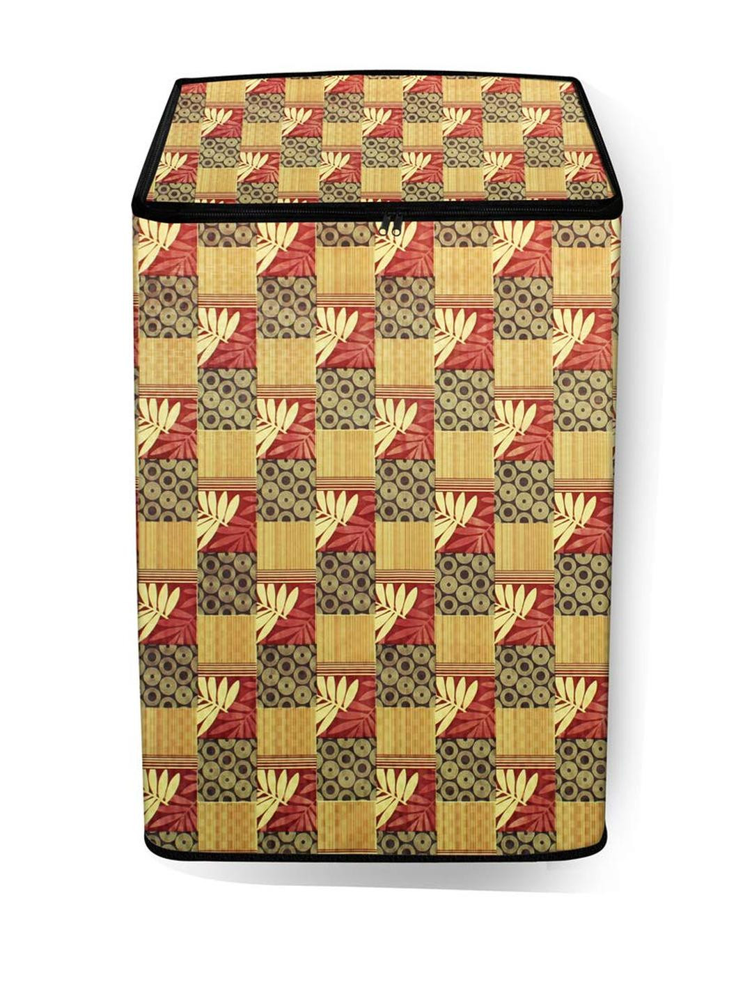 The Furnishing Tree Washing Machine Cover Surface Pattern Yellow Compatible for Whirlpool 7.2 Kg Fu