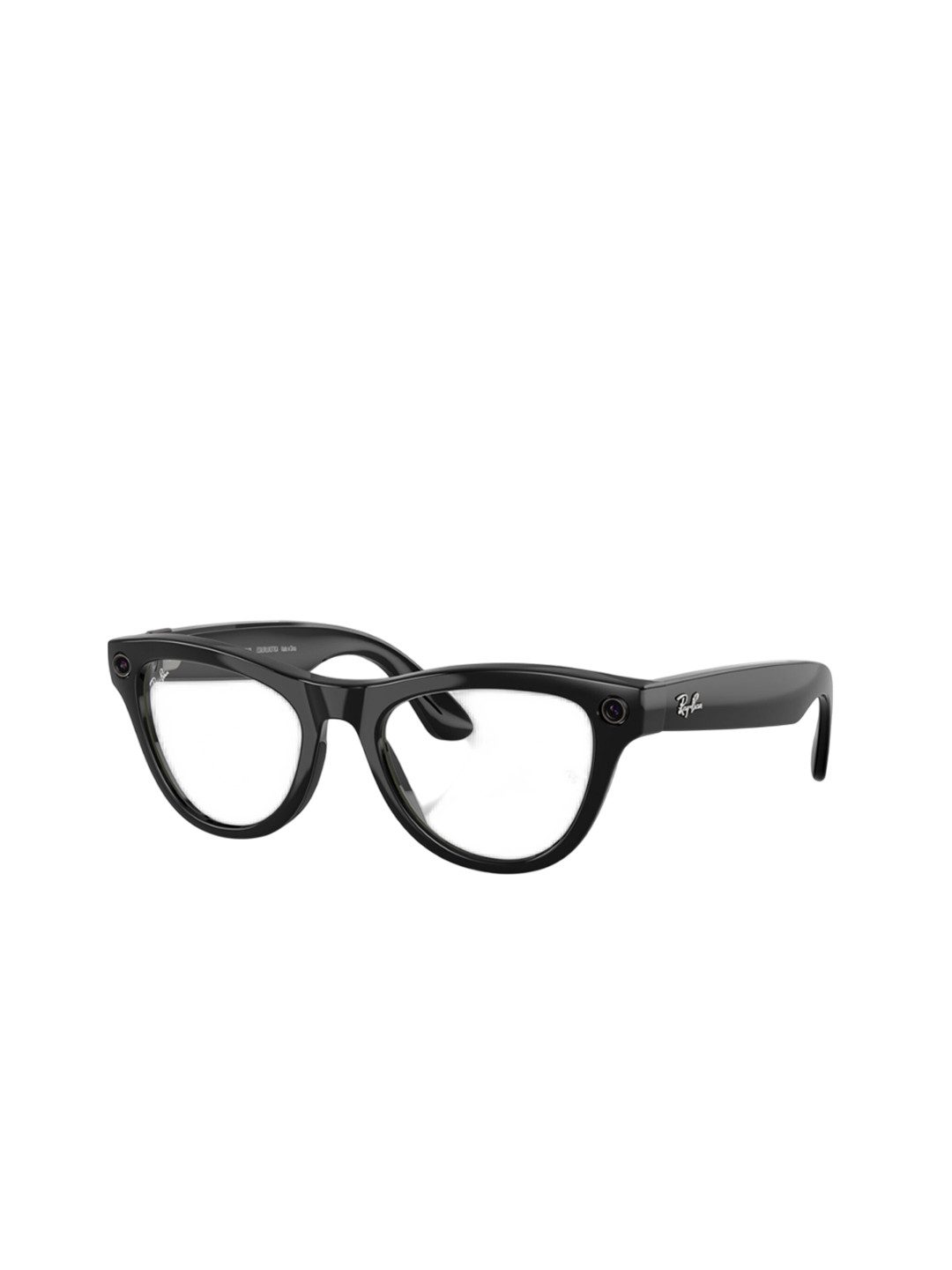 Ray-Ban Meta Skyler Unisex Clear/Amethyst Lens Shiny Black Colour Frame - 0RW4010601/CH52