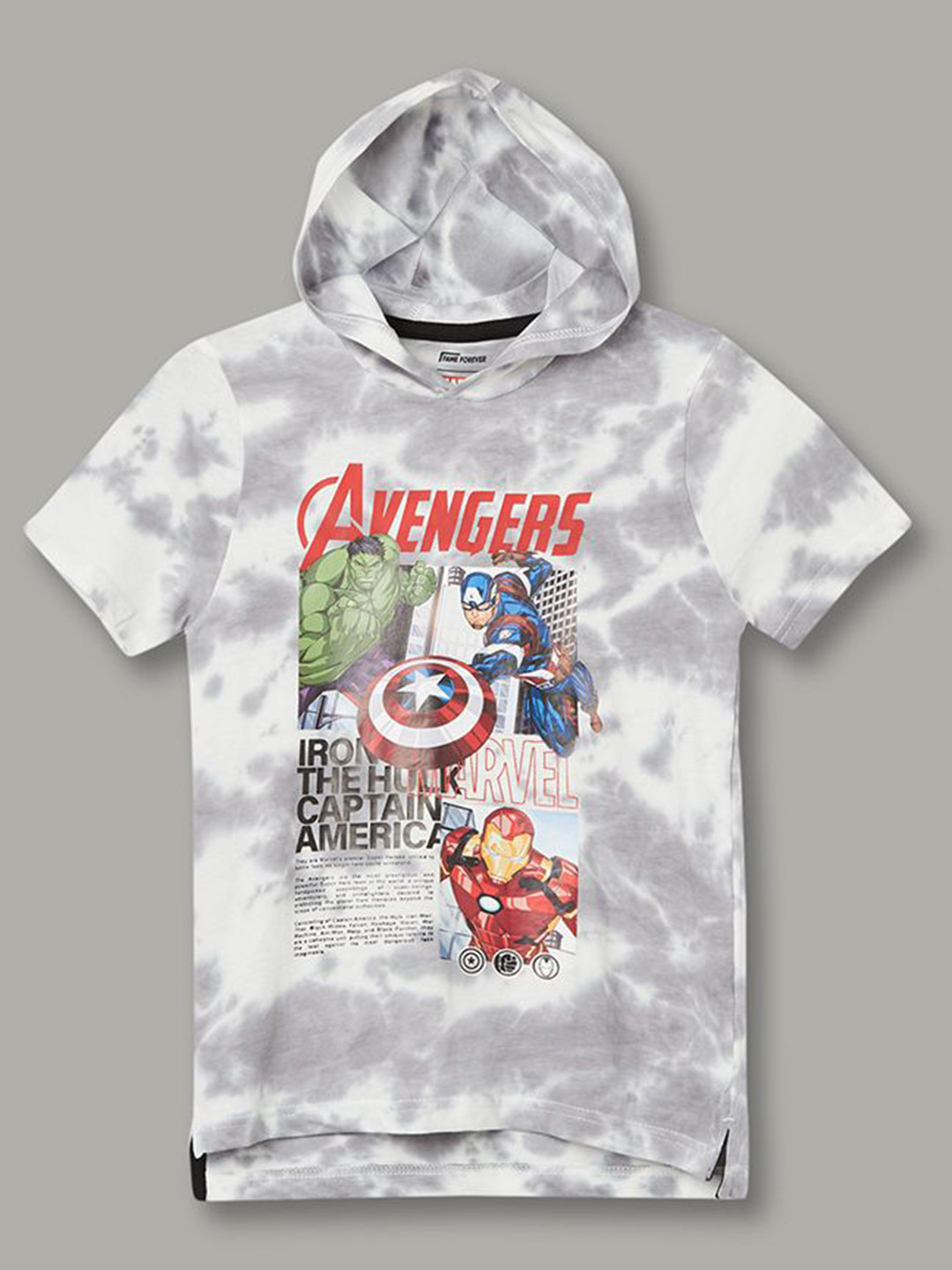 Fame Forever by Lifestyle Boys Graphic Printed Hooded Cotton T-shirt