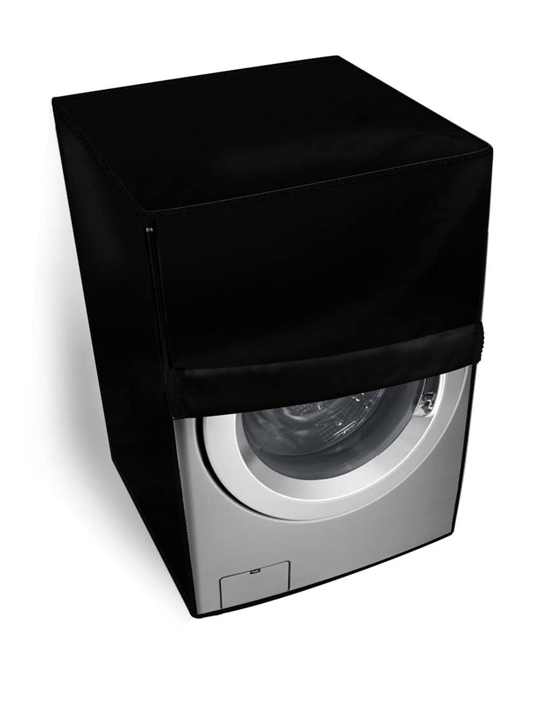 The Furnishing Tree Front Load Washing Machine Cover Black Compatible for 8 Kg Senator Smart