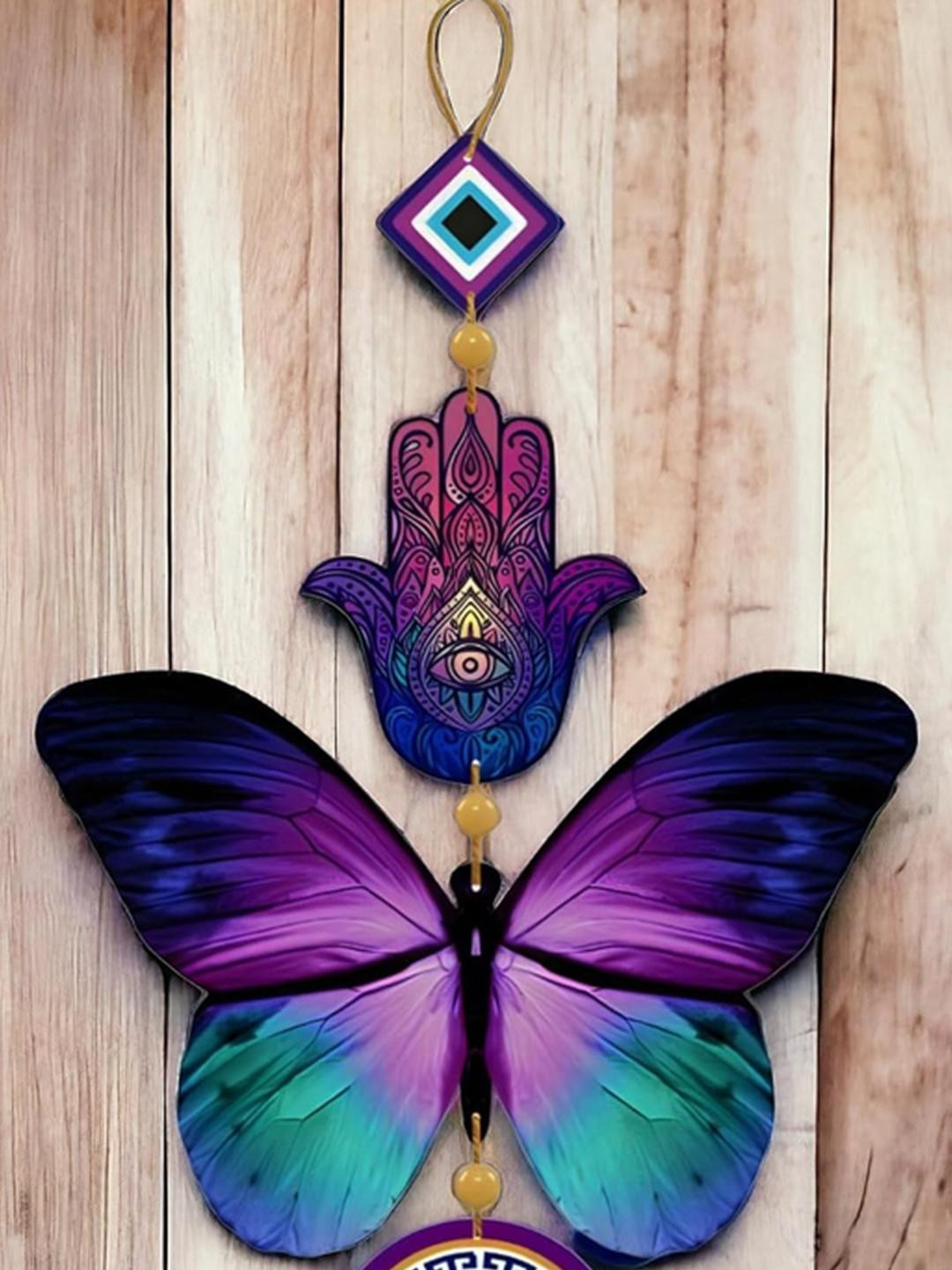 Unihouse Jute Ethnic Motifs Glossy Hanging Hall Wall Hangings-14In