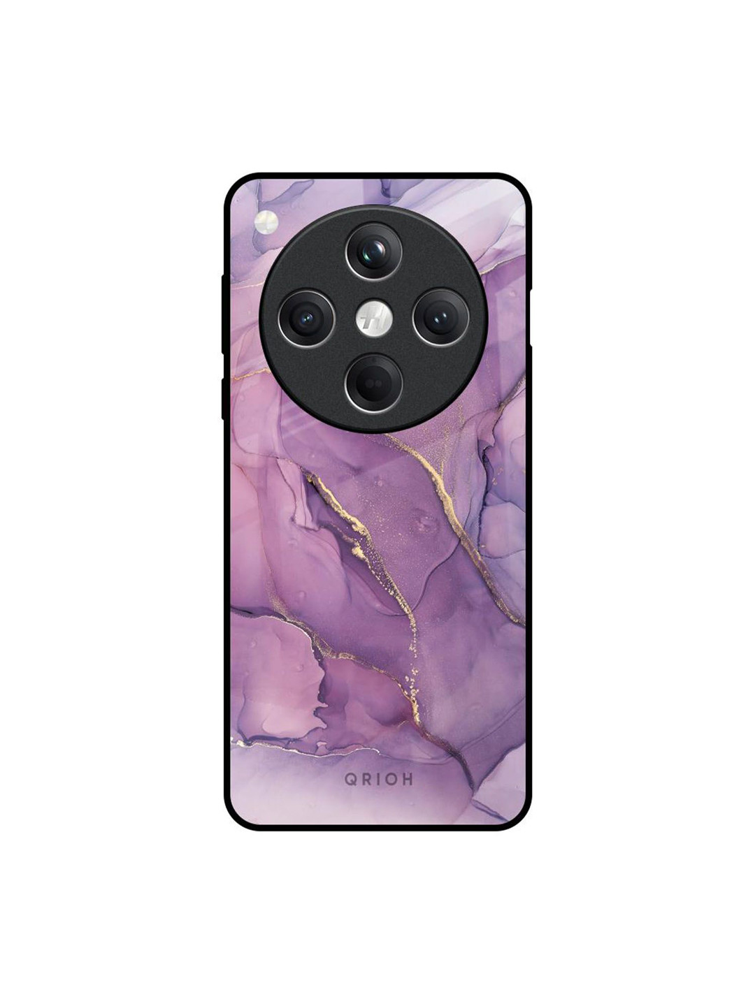 QRIOH Unisex Oppo Find X8 5G Abstract Shockproof Glass Back Case