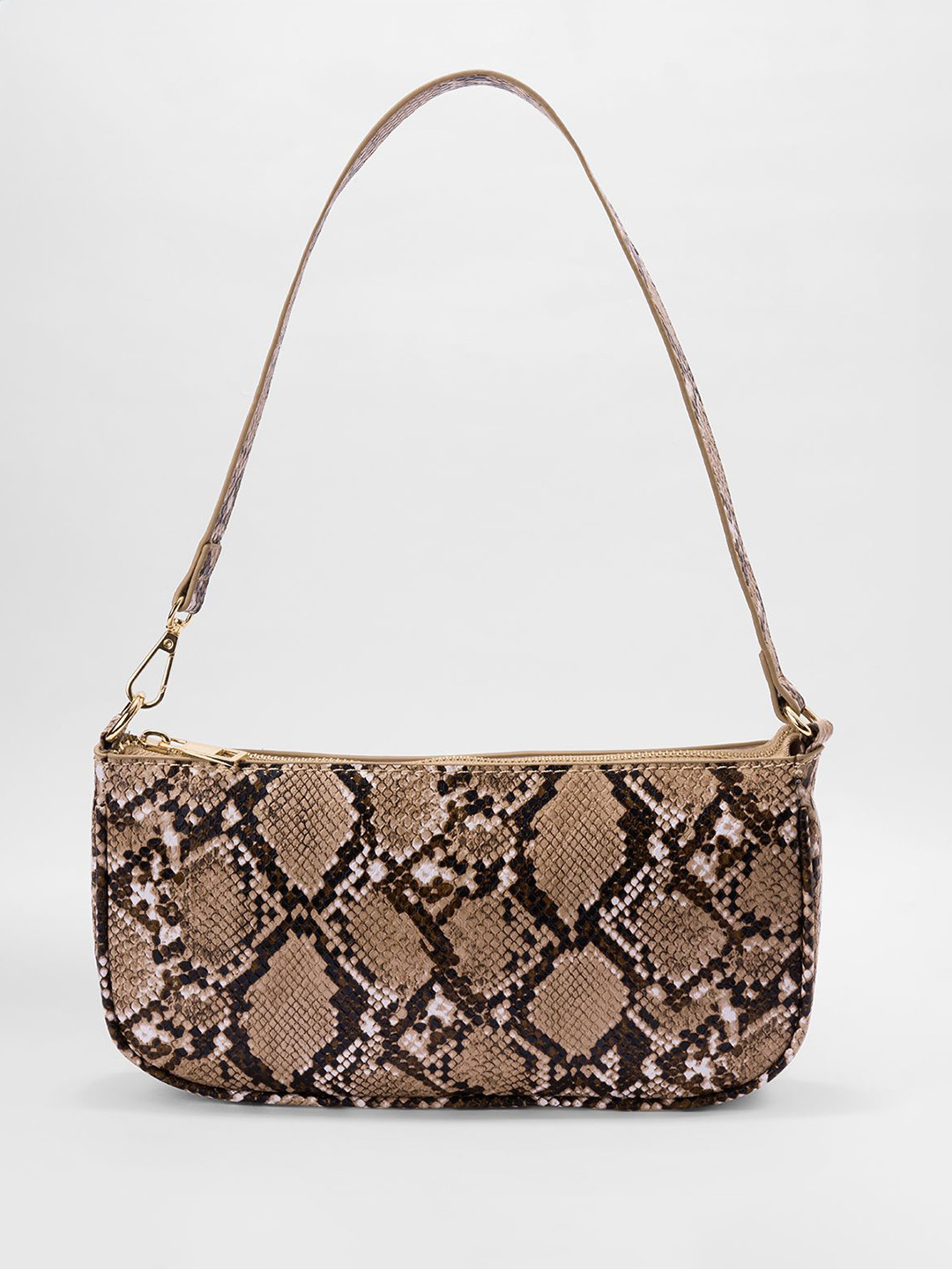 Forever Glam by Pantaloons Animal Textured Mini Structured Shoulder Bag