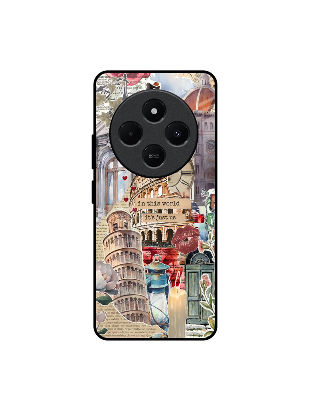 QRIOH Printed Redmi 14C 5G Back Case Mobile Accessories