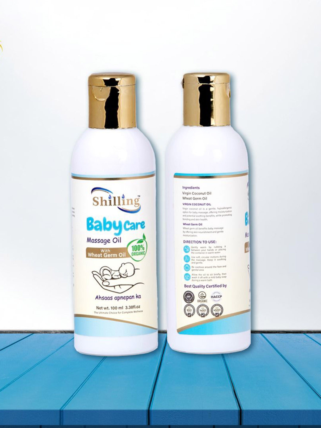 SHILLING Baby Care Oil With Wheat Germ Oil - 100 ml