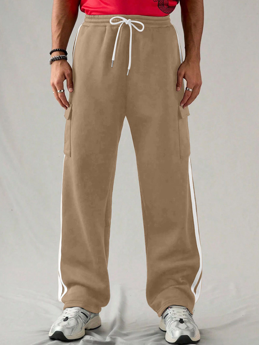 RAJOVATI Men Polyester Regular Track Pants