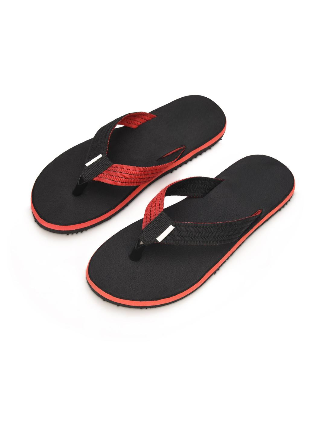 STEPHORN Women Orange Flip Flops
