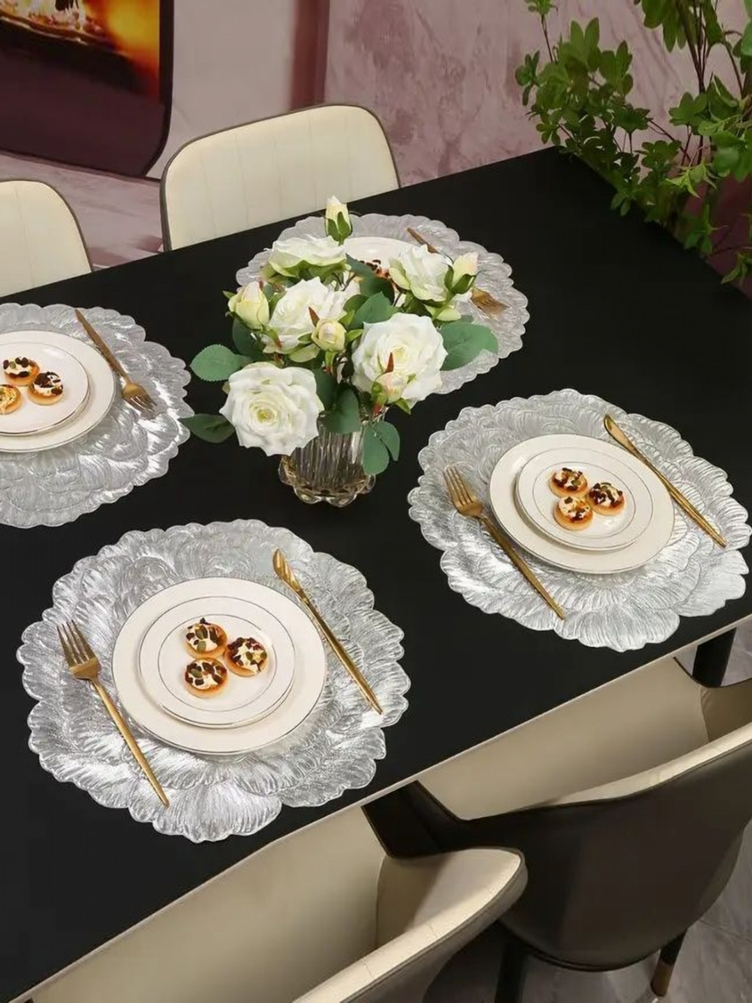 LooMantha 4-Pcs Self-Designed Table Placemats