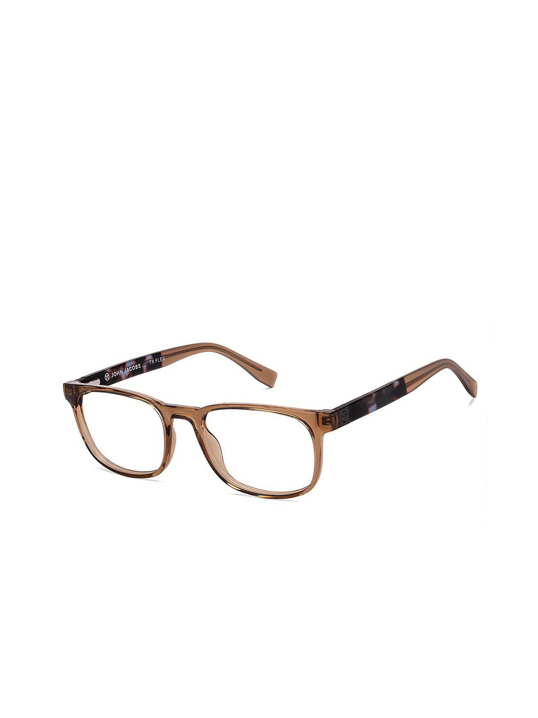 John Jacobs Unisex Tortoise Shell Full Rim Rectangle Frames