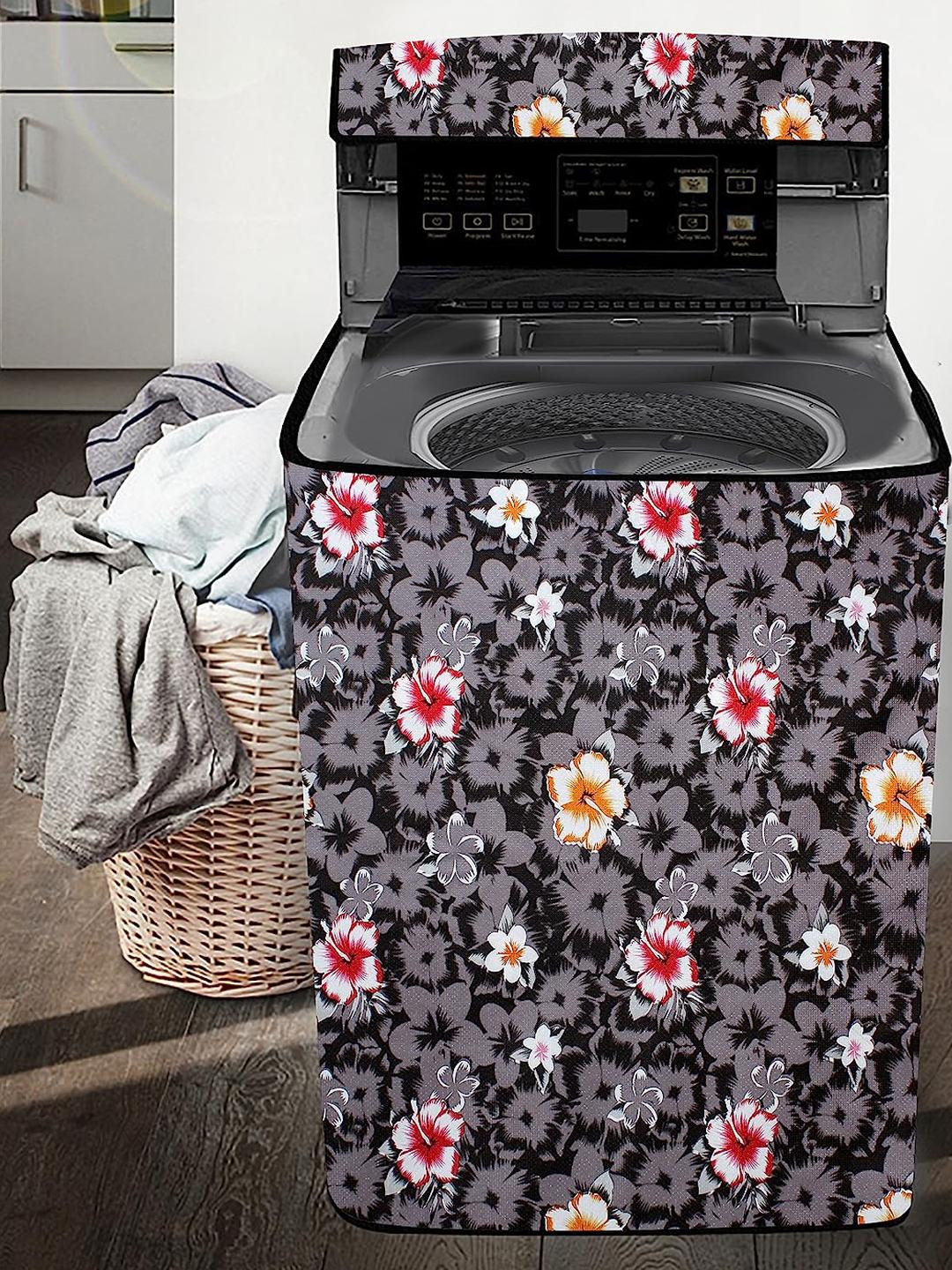 The Furnishing Tree Floral Print Washing Machine Cover