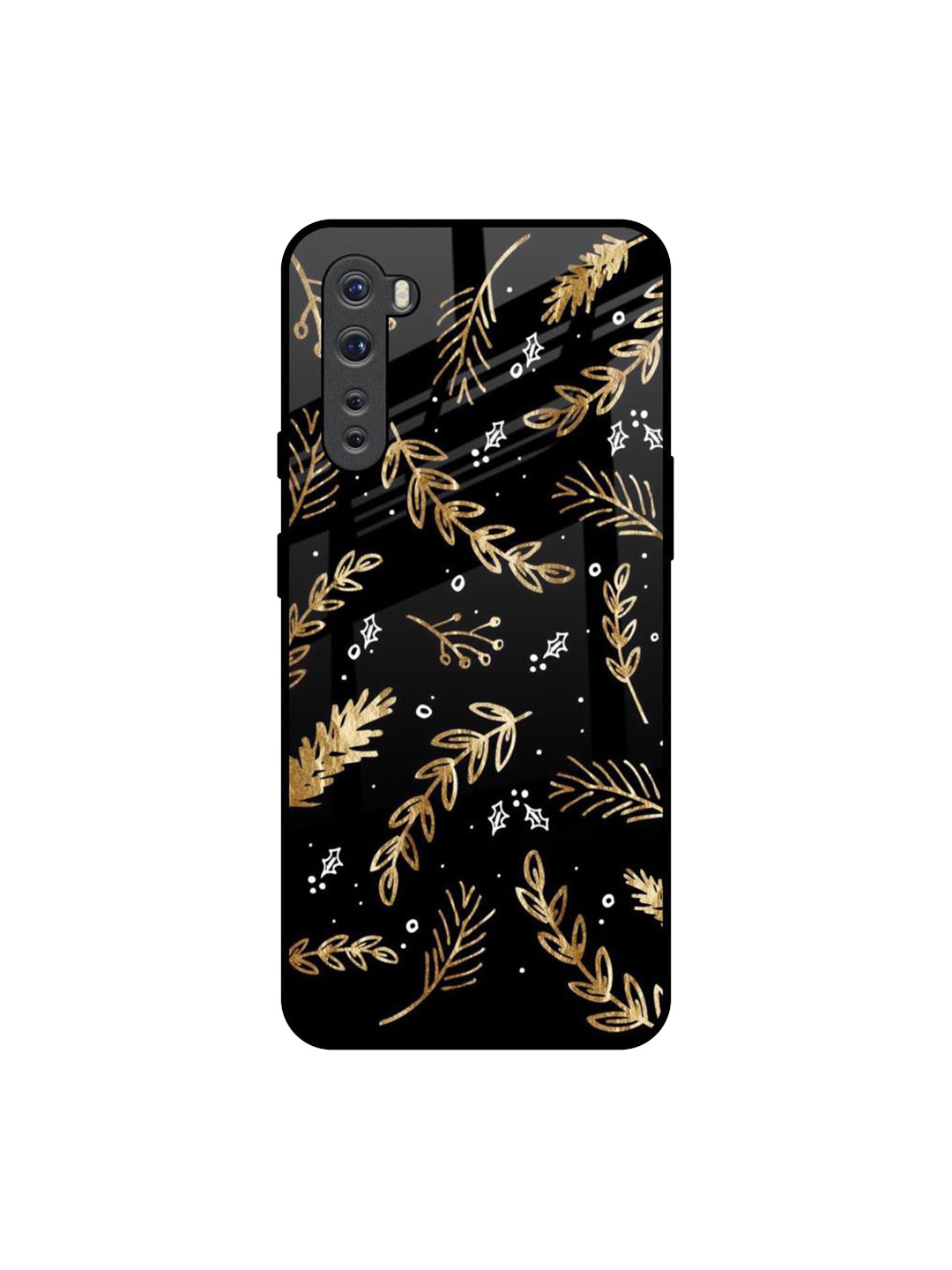 QRIOH Unisex OnePlus Nord Autumn Leaves Impact Resistant Glass Back Case